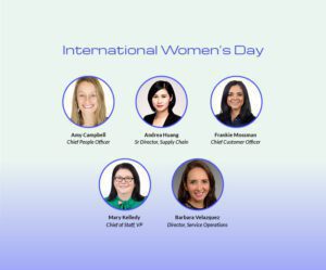 To celebrate International Women's Day, we interviewed five Overhaul leaders about what it's like to be women in supply chain. The image features these leaders along with the words "International Women's Day" and "Celebrate Women."