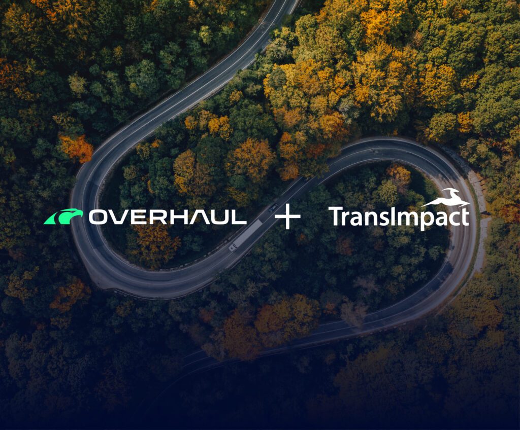 Blog showing Overhaul and TransImpact's logos over background of a winding road.