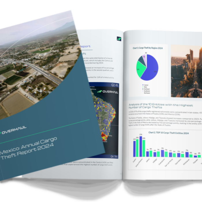 Cover of the Mexico 2024 Cargo Theft Report.