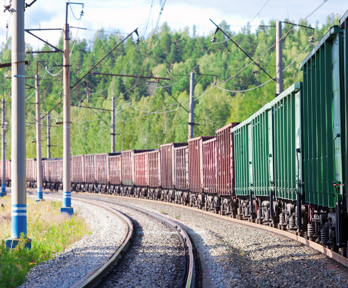 Railway meant to depict a potential rail theft in California.