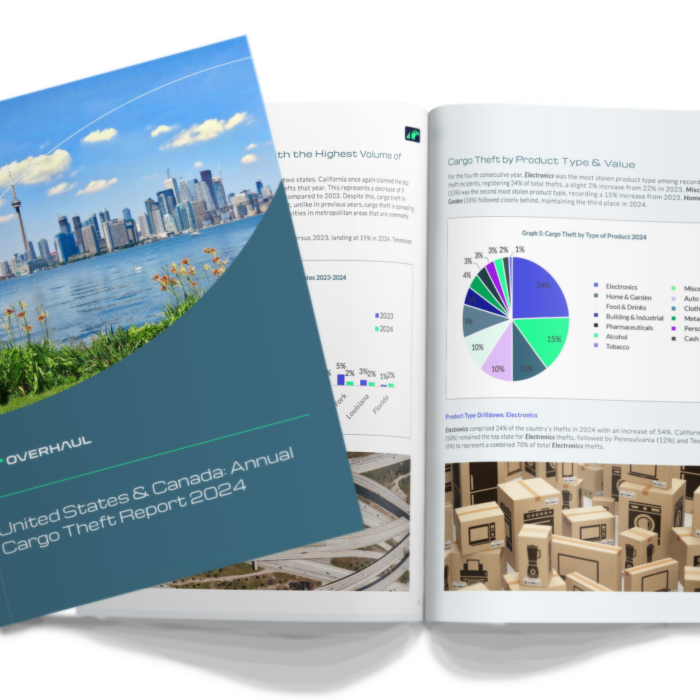 Cover of US and Canada annual cargo theft report.