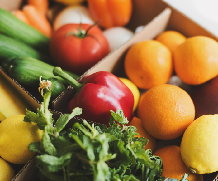 Fruit in a cold chain shipment.