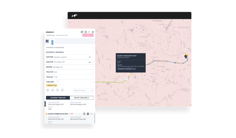 Cold chain risk monitor.
