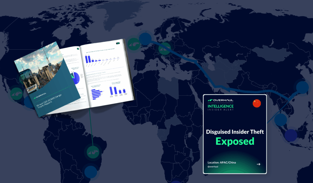 Map with report and intel alert on it.